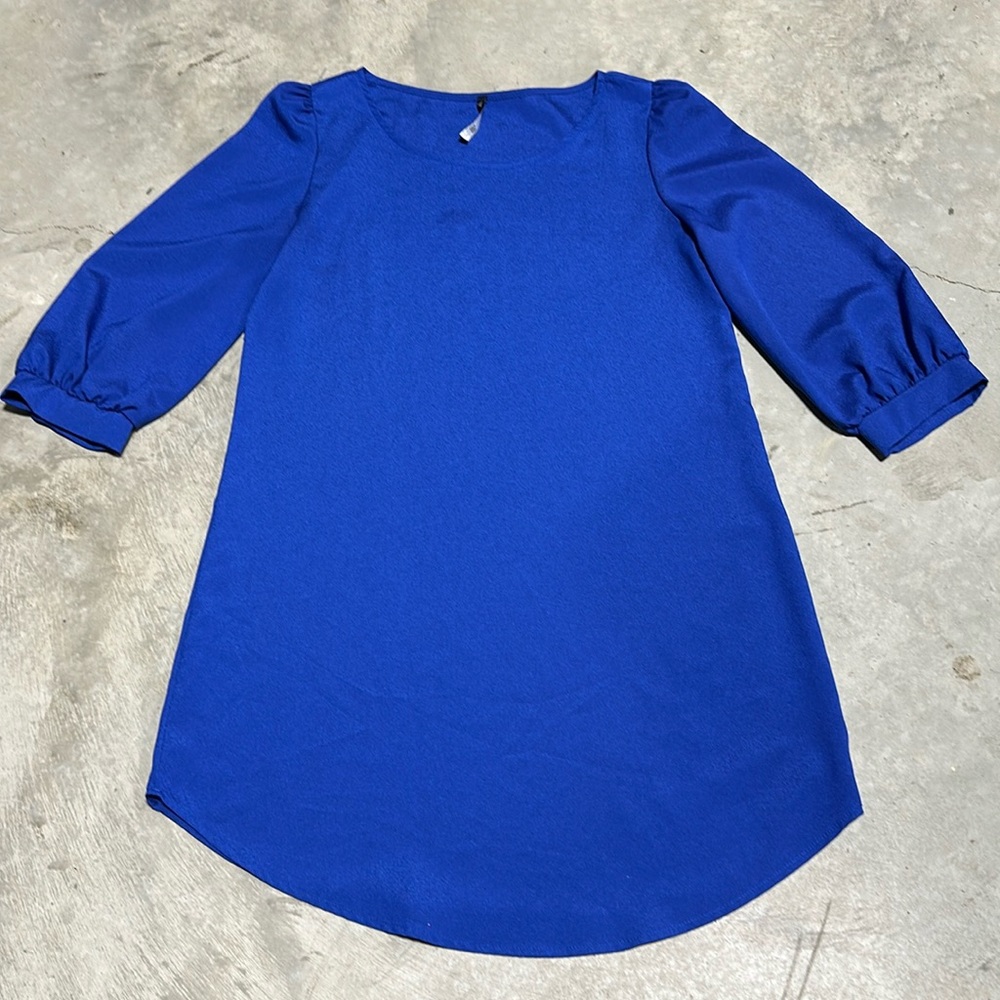 Love Culture Solid Royal blue Dress for‎ Women / size M / Vv-9